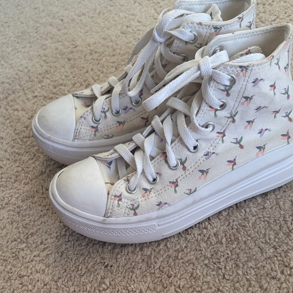 Converse All Stars Other - Kids High-Top Sneakers with Colorful Bird Print
